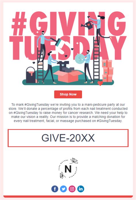 giving tuesday email templates